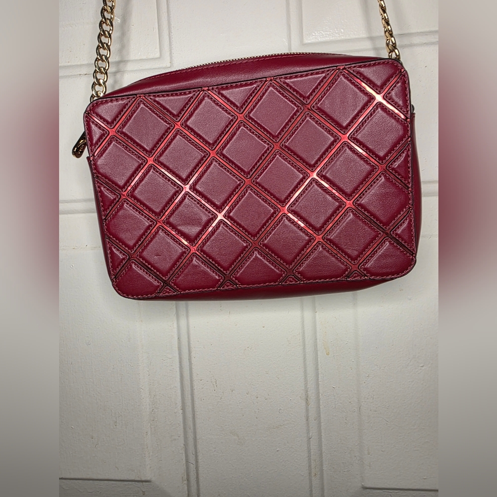 Michael Kors Red Quilted‎ Crossbody Bag - Picture 3 of 8